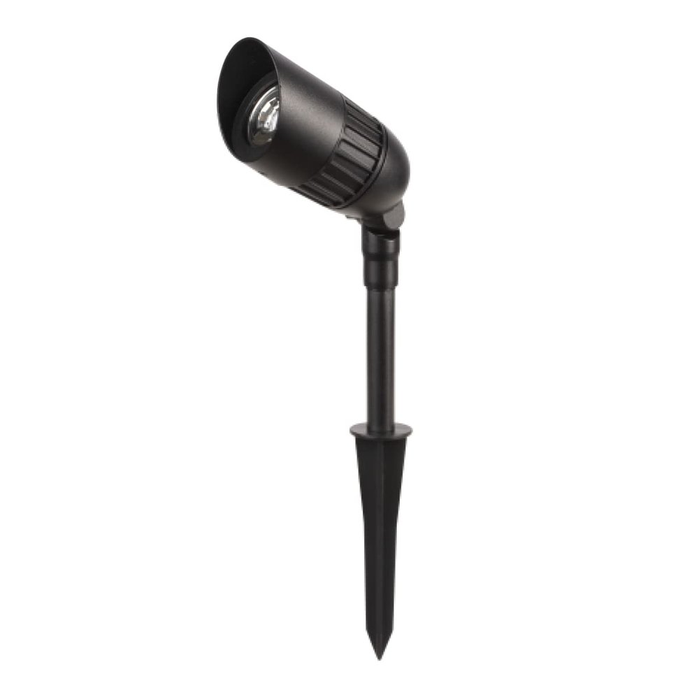 250 Lumens Black Metal & Plastic Glass Spotlight