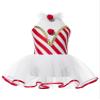 Moily Kids Girls Christmas Dance Dress Candy Cane Stripes Ballet Tutu Leotard for Carnival Party Stage Performance Red 10 Years view 1