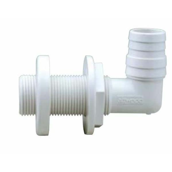 38791 1.13 in. Thru Hull White - 90 deg