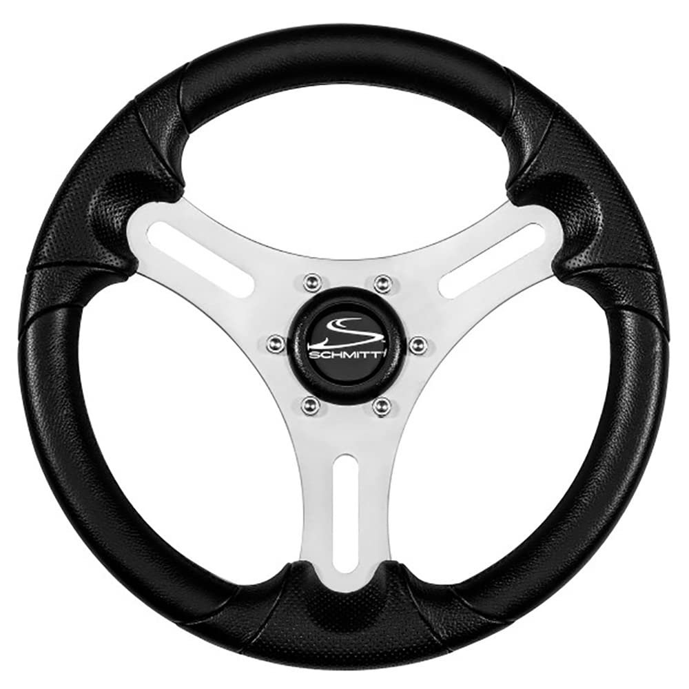 13 in. Torcello Lite Wheel Polyurethane Wheel with Silver Spokes & Black Cap - 0.75 in. Tapered Shaft