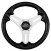 13 in. Torcello Lite Wheel Polyurethane Wheel with Silver Spokes & Black Cap - 0.75 in. Tapered Shaft view 1