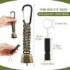 Ranjaner 3pcs Bear Bell with 3pcs Whistle Aluminum Bear Bells for Hiking and Emergency Whistle for Hiking, Biking, Fishing, Climbing, Outdoor Camping and Hiking Protection(Size:6 PCS) view 2