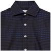 Isaac Mizrahi Boys' Slim Fit Box Pattern Button Down Shirt, Navy view 2