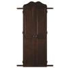 3.75 x 36 x 65 in. Dartboard Cabinet Cue Holder - Cappuccino