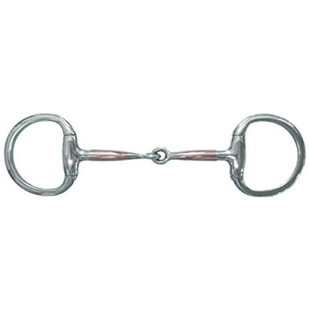 20139-5-3-4 Stainless Steel Copper Overlay Eggbutt Snaffle Bit - 5.75 in.