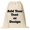 all about me company Personalized Cotton Cinch Bag 18in x 14in (Natural)