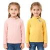 Little Boys Girls Thermal T-Shirts 2-Pack Underwear Warm Tee Tops Half Collar Kids Soft Undershirts Pink+Yellow 2-3Years view 1