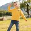Little Boys Girls Thermal T-Shirts 2-Pack Underwear Warm Tee Tops Half Collar Kids Soft Undershirts Pink+Yellow 2-3Years view 3