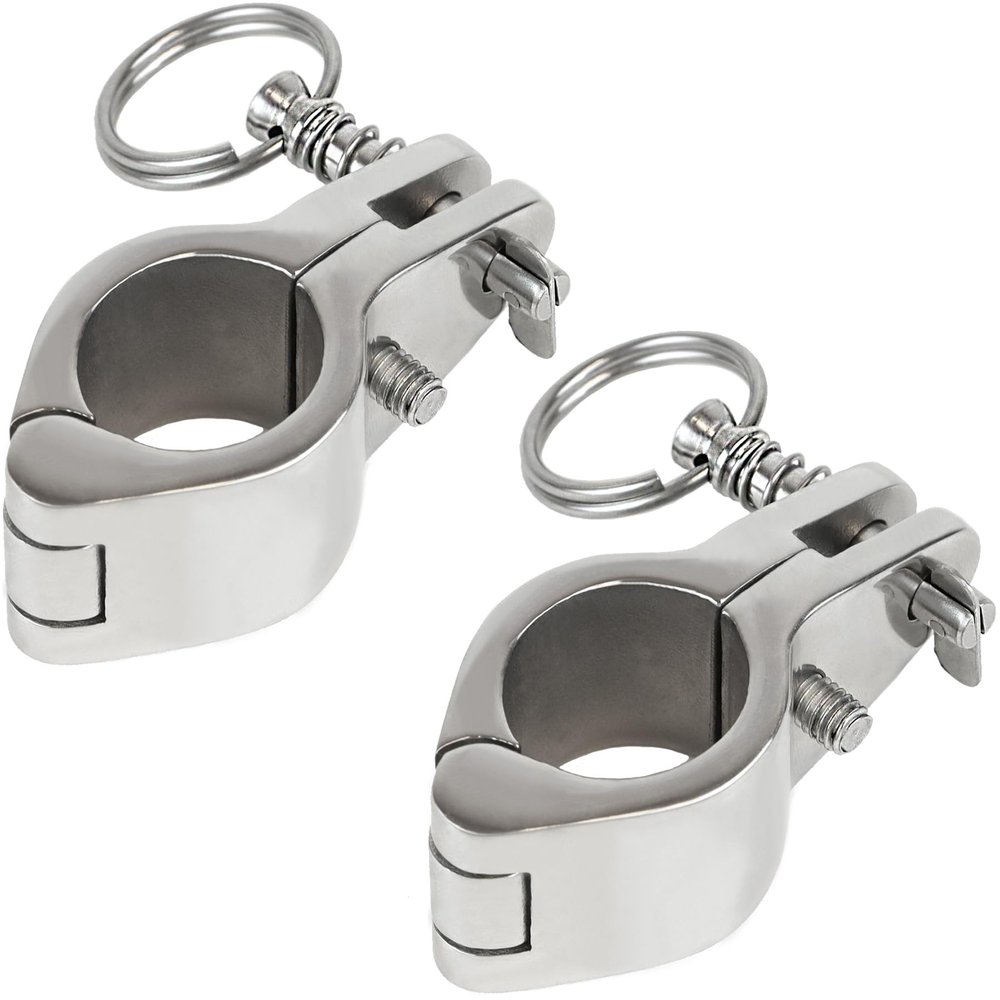YANYUCB Bimini Top Jaw Slide Marine Stainless Steel 316 Heavy Duty Boat Bimini Canopy Fitting Hardware Tube Marine Boat, Yacht 2 Pack (7/8 Inch)