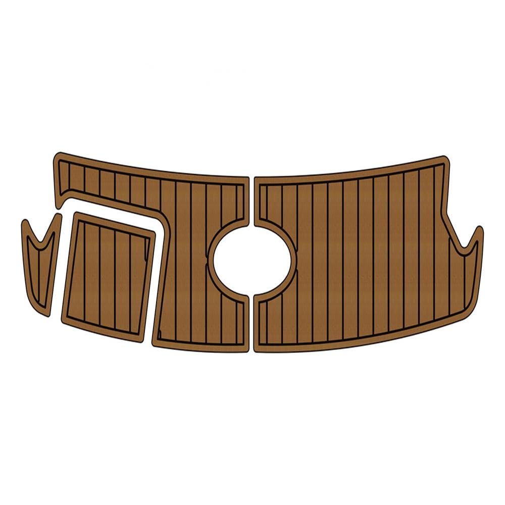 Algasan Boat EVA Faux Teak Decking Floor Compatible with 2011 Sea Ray 210 SLX Swim Platform Pad Boat EVA Foam Faux Teak Deck Floor Mat