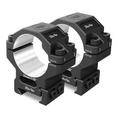 DISCOVERYOPT 7075 Series Aluminum 34mm Scope Rings - Medium Profile 34mm Scope Mount for Picatinny Rail