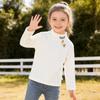 Boys Girls Thermal T-Shirt Half Collar Underwear 2-Pack Basic Soft Tops Unisex Warm Undershirts Tee Black+White 2-3Years view 2