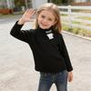 Boys Girls Thermal T-Shirt Half Collar Underwear 2-Pack Basic Soft Tops Unisex Warm Undershirts Tee Black+White 2-3Years view 3