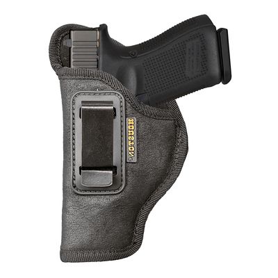 IWB - HOUSTON Gun Holsters - Nobuck Faux Leather Concealed Carry -Glk, Walther, KAHR, 1991, Taurus, FNS, XD-E and Springfield Armory (Left)