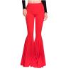 Yoga Pants for Women Flare Pants Boho Bell Bottom Pants Dress High Waist Bootcut Trousers Lounge Performance Pants Red view 1