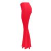 Yoga Pants for Women Flare Pants Boho Bell Bottom Pants Dress High Waist Bootcut Trousers Lounge Performance Pants Red view 4
