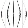oubert Black Hunter Archery Longbow Bows 60" Right Hand Longbow Wooden Bow Set Takedown Longbow Bow for Outdoor Training Practice with Stringer Tool for Bow (20-60lb) (35LBS) view 4