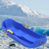 TUOYIBO Two-Handle Children's Sledges, Two-Person, Two-Seater Thickened Sledges, Sledges with Pull Ropes, Frost-Resistant and Wear-Resistant Sledges view 1