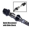 Aopkeo Paintball Marker Airsoft PCP Remote Coil Hose Line 100" with Stainless Steel Quick Disconnect and Slide Check Rated 4600psi (with Slide Check) view 2
