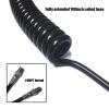 Aopkeo Paintball Marker Airsoft PCP Remote Coil Hose Line 100" with Stainless Steel Quick Disconnect and Slide Check Rated 4600psi (with Slide Check) view 4