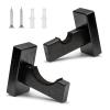 NVAAV Baseball Bat Wall Mount - Baseball Bat Holder for Wall - Sturdy Bat Display Case Stand for Baseball Softball - Black view 1