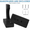 NVAAV Baseball Bat Wall Mount - Baseball Bat Holder for Wall - Sturdy Bat Display Case Stand for Baseball Softball - Black view 2