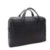 17 in. R Series Harpswell Top Grain Cowhide Leather Dual Compartment Laptop Briefcase - Black view 1