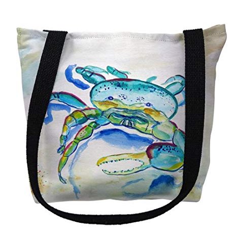 16 x 16 in. Blue Fiddler Crab Tote Bag - Medium