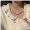 1920s Flapper Faux Pearls Long Beaded Necklace, Gatsby Ballgown Cosplay Necklace, Old School Vintage Layered Pearls Necklace for Women Prom Jewelry (A white 16.5+2'') view 3