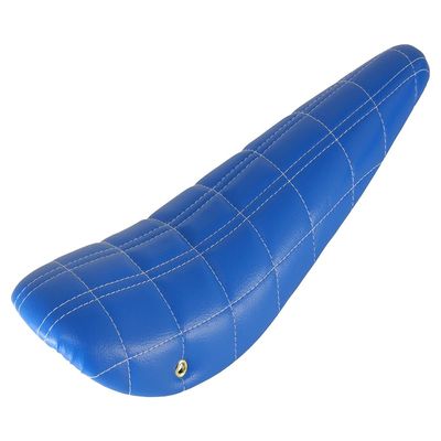 Lowrider Bike 20 2/line Stitched Banana Saddle Vinyl All Blue White/Stitch.