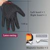 2Pcs Fishing Gloves with Magnet Release - Professional Anti-Slip Catch Fish Gloves,Puncture Proof Ice Fishing Glove for Handling,Catching,Cleaning,Hunting,Fisherman Fishing Accessories (Medium) view 2