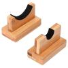 NVAAV Baseball Bat Display Case - Solid Wood Baseball Bat Horizontal Rack - Wooden Baseball Bat Holder - Baseball Bat Display Stand Hanger - Burlywood view 1