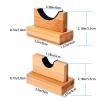 NVAAV Baseball Bat Display Case - Solid Wood Baseball Bat Horizontal Rack - Wooden Baseball Bat Holder - Baseball Bat Display Stand Hanger - Burlywood view 2