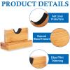 NVAAV Baseball Bat Display Case - Solid Wood Baseball Bat Horizontal Rack - Wooden Baseball Bat Holder - Baseball Bat Display Stand Hanger - Burlywood view 3