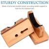 NVAAV Baseball Bat Display Case - Solid Wood Baseball Bat Horizontal Rack - Wooden Baseball Bat Holder - Baseball Bat Display Stand Hanger - Burlywood view 4