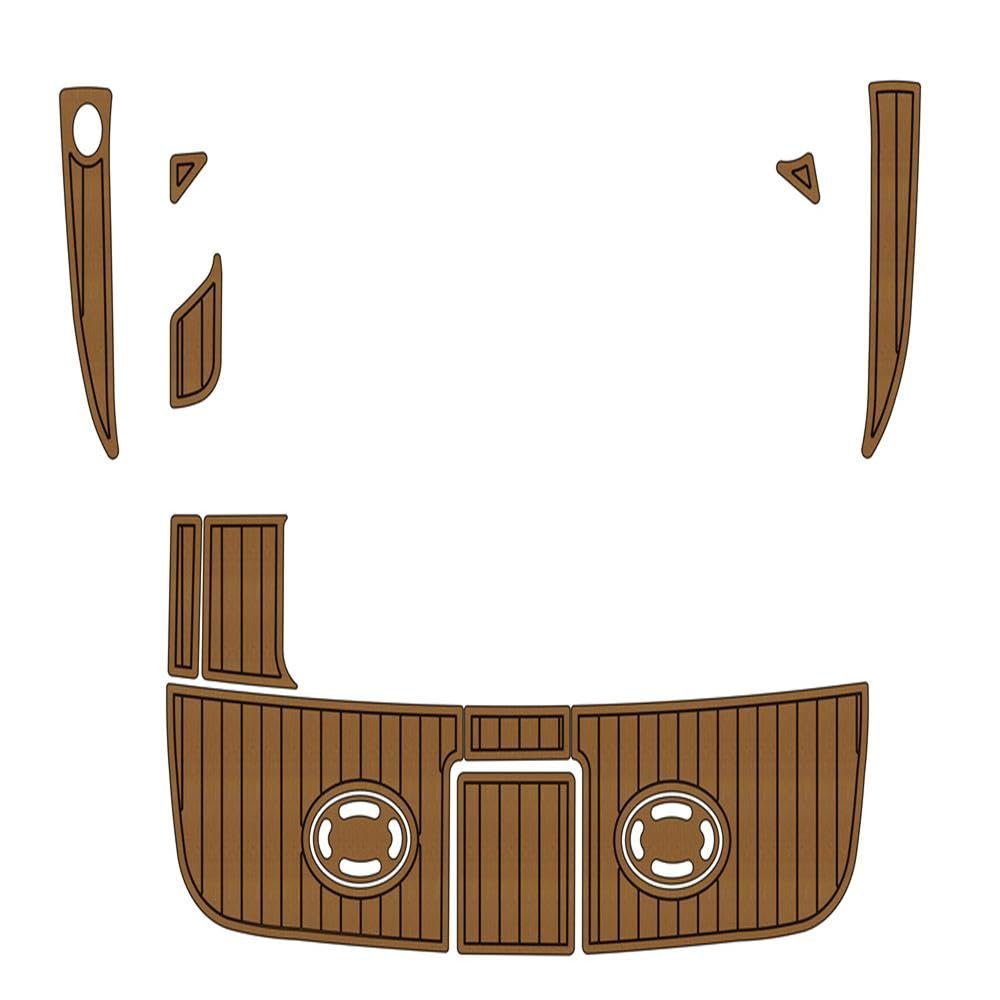 Algasan Boat EVA Faux Teak Decking Floor Compatible with 2001 Sea Ray 310 Swim Platform Pad Boat EVA Foam Faux Teak Deck Floor Mat