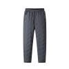 Loodion Fleece-Lined Waterproof Pants,Unisex Lambswool Fleece-Lined Joggers,Mens Active Pants (Gray*Straight Pants,5XL) view 1