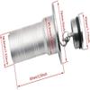 YANYUCB Boat Deck Diesel Fill/Filler 1-1/2 Inch(38mm),316 Stainless Steel Deck Filler with Keyless Cap,Marine Fuel Tank Filler Neck,Boat Deck Hardware for Boat Yacht view 2