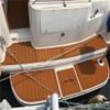 Algasan Boat EVA Faux Teak Decking Floor Compatible with 2018 Tahoe 215 XI Swim Step Platform Cockpit Mat Boat EVA Teak Deck Floor Pad view 3
