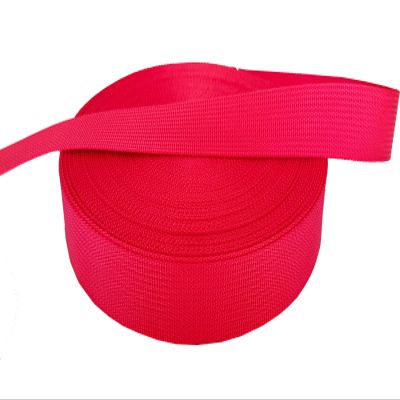 MONIDOOR 1 Inch Nylon Webbing 6 Yards Durable Flat Nylon Strap for Backpack Cargo Strap Pet Leash or Collar Craft(150602,Red)