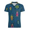 Cute Cartoon Bug Flying Classic Polo Shirts for Men Quick Dry Short Sleeve Fit Golf Tees Casual Tops 2XL view 3