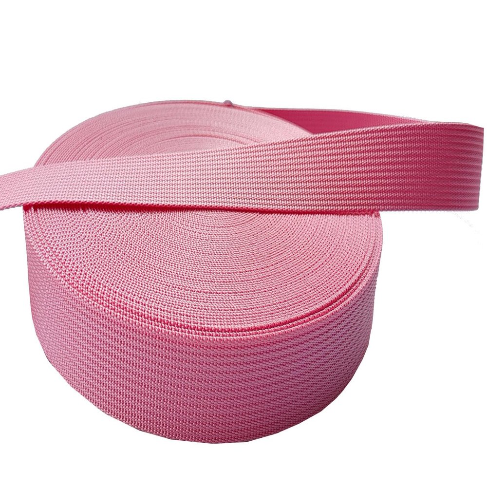 MONIDOOR 1 Inch Nylon Webbing 6 Yards Durable Flat Nylon Strap for Backpack Cargo Strap Pet Leash or Collar Craft(150622,Pink)