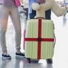 Luggage Straps for Suitcases Travel Belt Suitcase Strap, Heavy Duty with Quick-Release Buckle Suitcase Safe Belt with Name Card, Bright Color Adjustable Luggage Belts, TSA Approved, 4 Pack, Red view 2