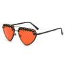 helena Unique Diamond Fashion Sunglasses Women Luxury Rhinestone Cat Eye Eyewear Female Trend Ladies Sun Glasses (red) view 1
