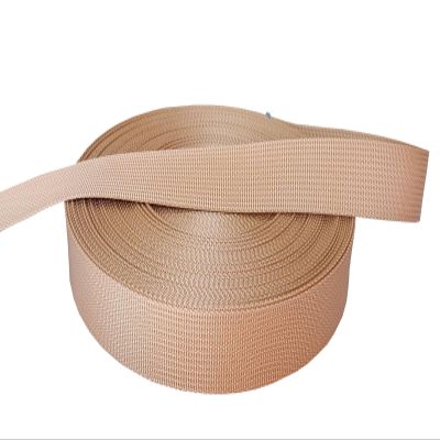 MONIDOOR 1 Inch Nylon Webbing 6 Yards Durable Flat Nylon Strap for Backpack Cargo Strap Pet Leash or Collar Craft(150601,Khaki)