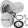 YANYUCB Boat Deck Water Fill/Filler 2 Inch(50mm),316 Stainless Steel Deck Filler with Key Cap,Marine Fuel Tank Filler Neck,Boat Deck Hardware for Boat Yacht view 1