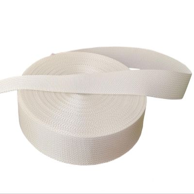 MONIDOOR 1 Inch Nylon Webbing 6 Yards Durable Flat Nylon Strap for Backpack Cargo Strap Pet Leash or Collar Craft(150620,White)