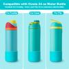 Alwenid 2PCS Silicone Water Bottle Boot for Owala 24 Oz, Anti-Slip Protective Sleeve Bottom Bumper Protector for FreeSip, Twist, and Flip Stainless Steel Water Bottles (Blue) view 2