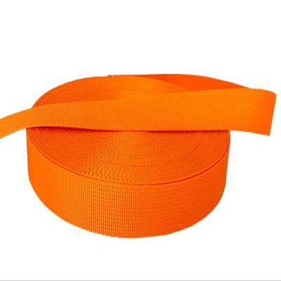 MONIDOOR 1 Inch Nylon Webbing 6 Yards Durable Flat Nylon Strap for Backpack Cargo Strap Pet Leash or Collar Craft(150629,Orange)