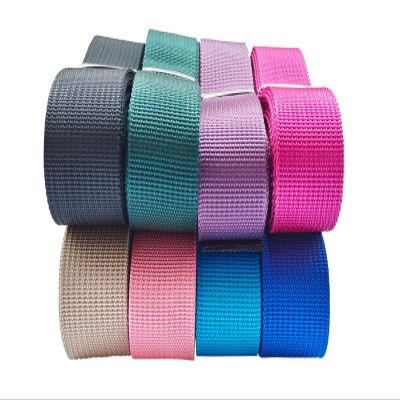 MONIDOOR 1 Inch Nylon Webbing 24 Yards Durable Flat Nylon Strap for Backpack Cargo Strap Pet Leash or Collar Craft(152444,Mixed Color 4)